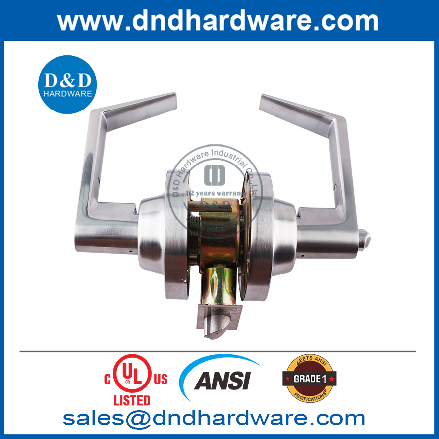 UL 认证 ANSI 1 级锌合金防火管式锁具-DDLK009