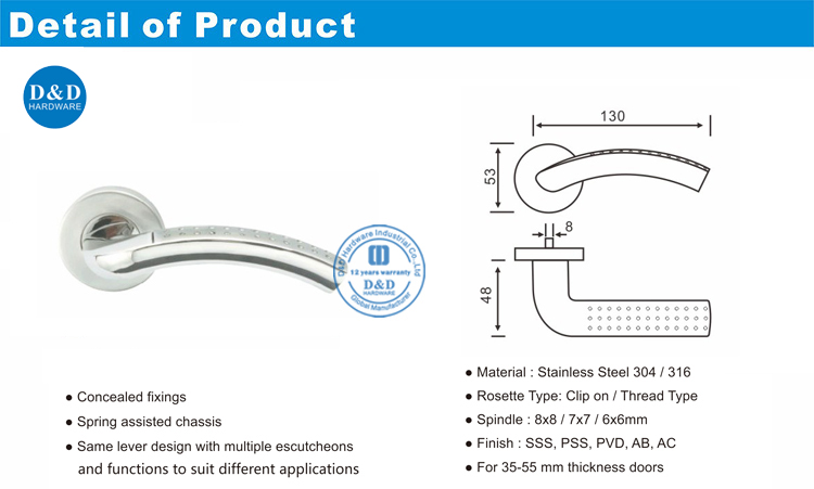 Handle Pintu Safety-DDSH029-D & D