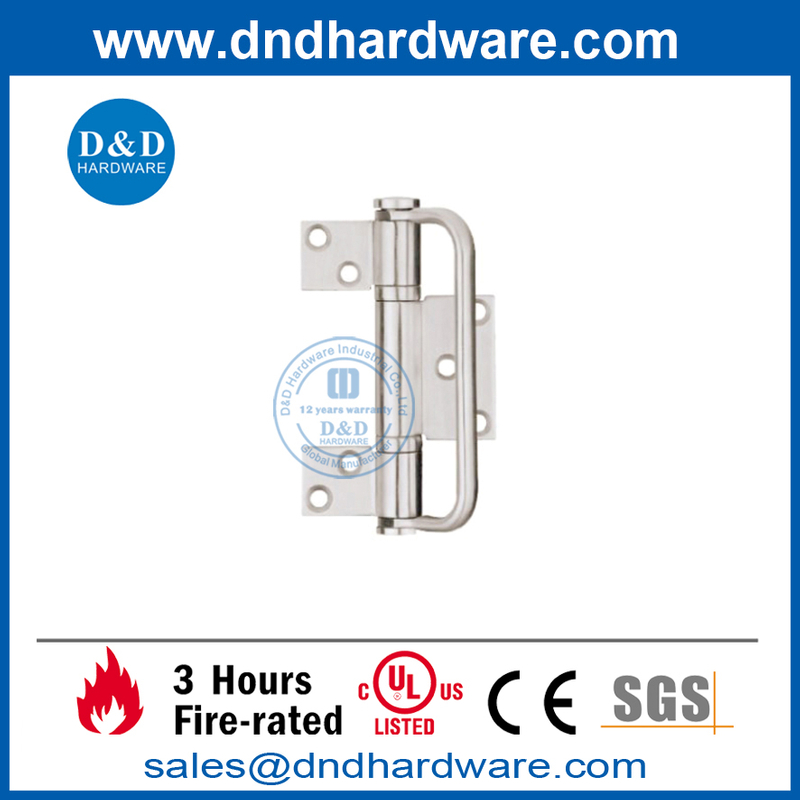 SS304 Drei-Blatt-Scharnier mit Griff für Falttür-DDSS041