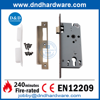 SS304 CE 仿古黄铜插芯防火门锁适用于建筑门-DDML009