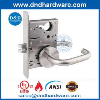 UL ANSI 1 级不锈钢 304 通道门插芯锁-DDAL01 F01
