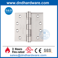 Certificación UL SUS201 Bisagra de puerta de mortaja completa con clasificación de fuego-DDSS001-FR-4X4X3