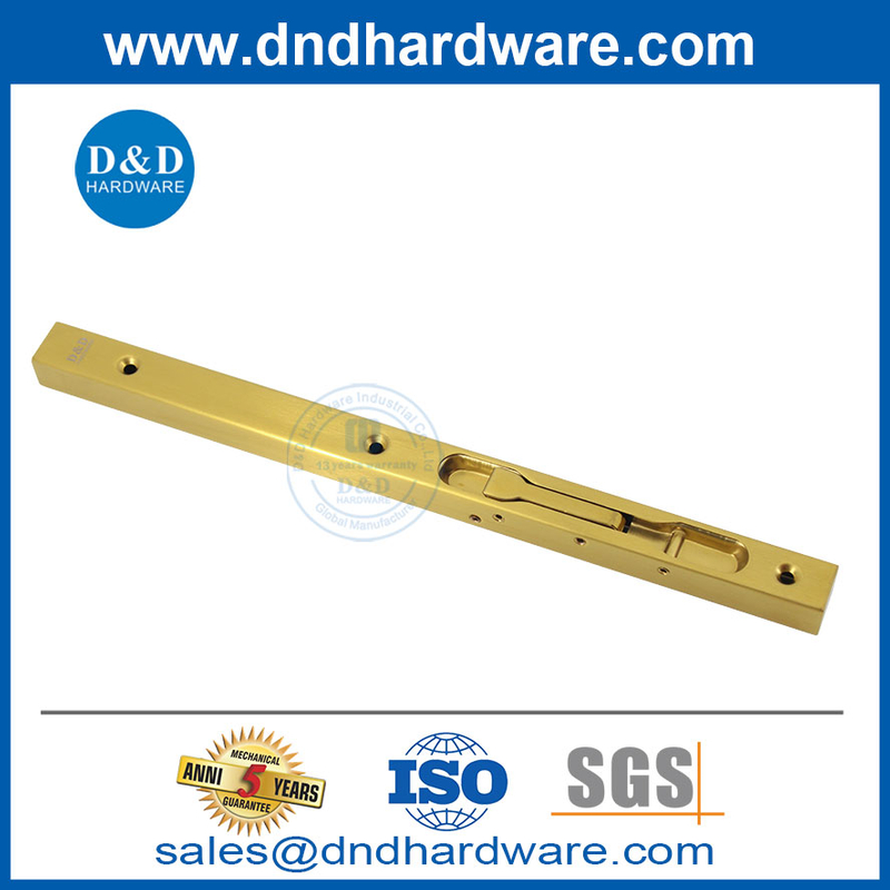 8 นิ้วทองเหลืองสแตนเลสสตีล 304 ประตูภายในปกปิด BOLT-DDDB008