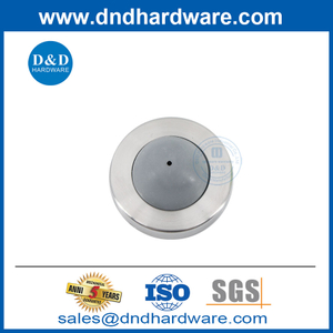 Borracha Modern Door Stopper Parede de aço inoxidável da parede redonda Tampa dddds052