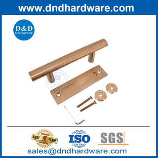 不锈钢双面圆形谷仓门手柄，用于滑动谷仓门DDBD101