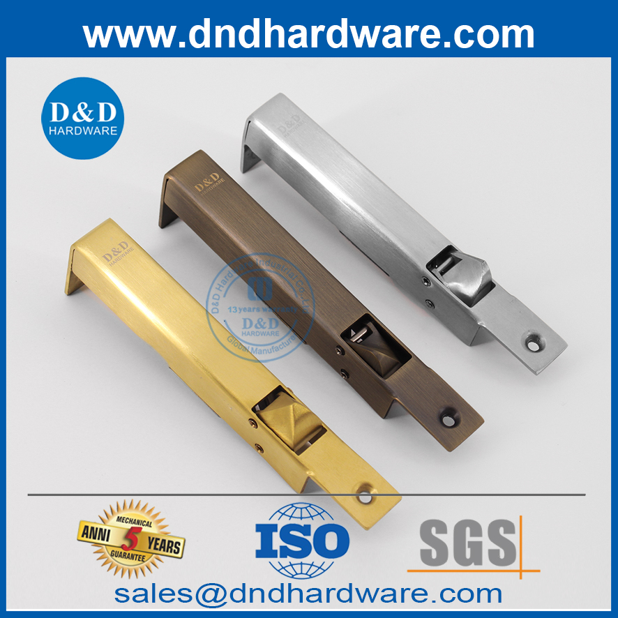 Sus304 Sideways Bolt Flush Automatic สำหรับ Double Door-DDDB023 ที่ได้รับการคืนเงิน