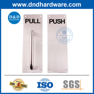 100mm宽的银SS316拉手带板用于前门DDPH023