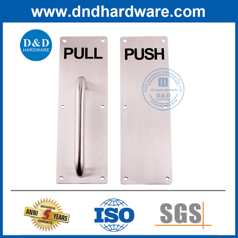 SSS316 ที่จับ SS316 กว้าง 100 มม. พร้อมจานสำหรับประตูหน้า DDPH023