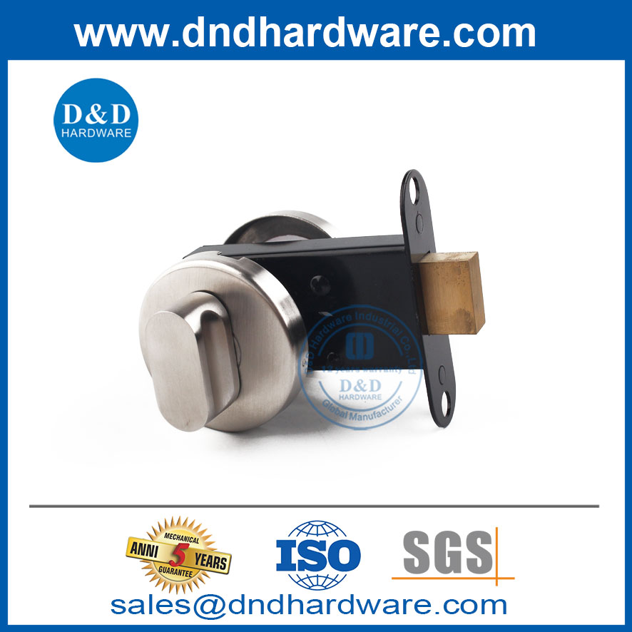 SS304 thumbturn และปล่อยพร้อมตัวบ่งชี้สำหรับประตูห้องน้ำ ddik001