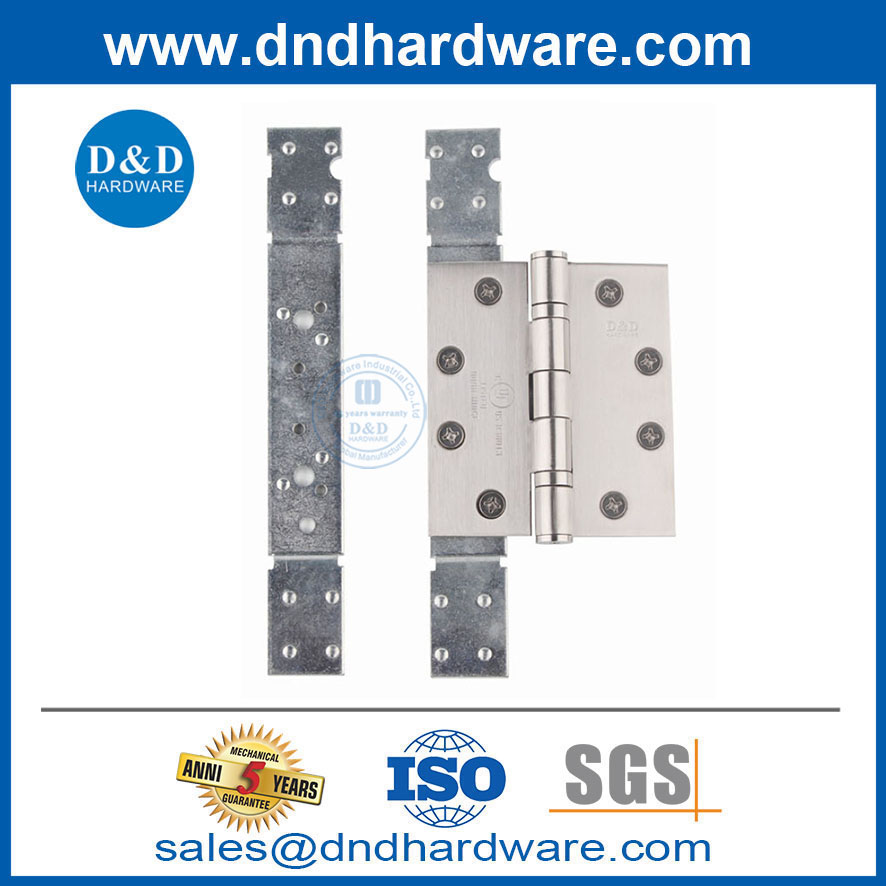 แผ่นเหล็กสังกะสี 4 นิ้วบานพับระยะห่างจากประตูบานพับบานพับเสริมแผ่น DDHR003