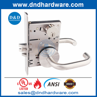 不锈钢UL ANSI 1级教室门锁Double Doors-ddal05 F05