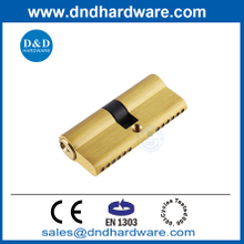 Solid Brass EN1303 Double Opening 70 มม. Satin Door Lock Cylinder พร้อมสีเสริม DDLC003