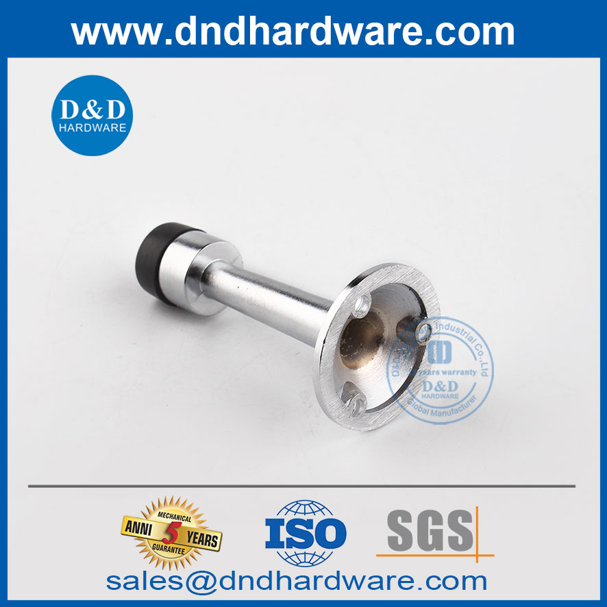 Zinc Alloy Polish Chrome ประตูที่ดีที่สุดหยุดการรักษาความปลอดภัย DDDS019