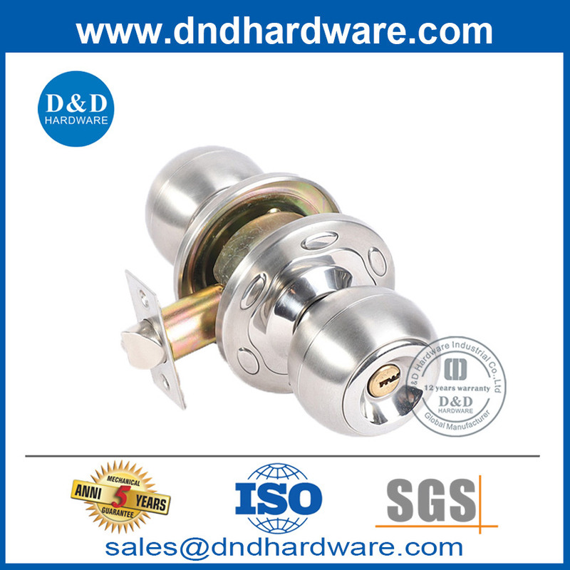 สีเงินสีเงินที่ดีที่สุดล็อคเซ็ตในโลหะผสมสังกะสีสำหรับประตูด้านนอก DDLK048