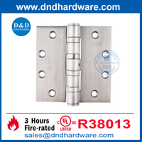 UL จดทะเบียน SS316 NRP Heavy Duty Hinge สำหรับอาคารเชิงพาณิชย์ DDSS004-FR-4.5x4.5x4.6.6