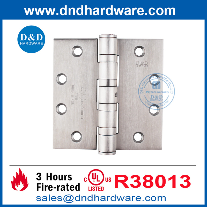 UL จดทะเบียน SS316 NRP Heavy Duty Hinge สำหรับอาคารเชิงพาณิชย์ DDSS004-FR-4.5x4.5x4.6.6