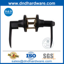 Matt Black Interior Door Handle Lockset สำหรับ Apartment-DDLK094