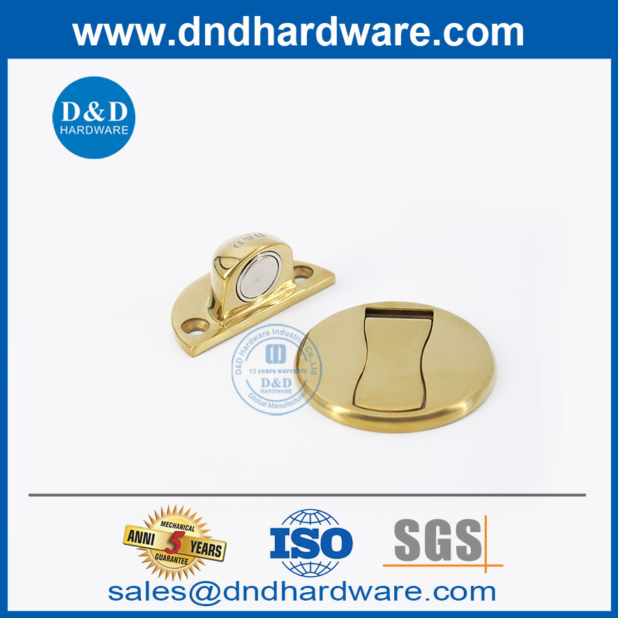 พื้นสแตนเลสทองเหลืองขัดประตูปิดประตูปิด DDDS036