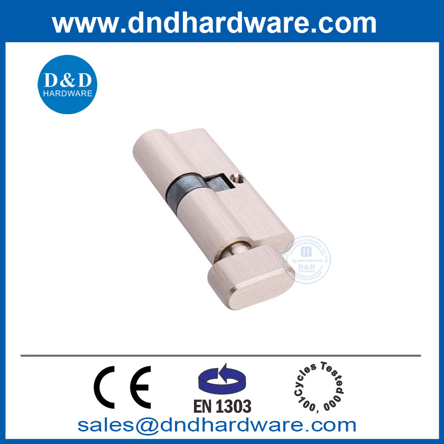Security Cross Mortise Key EN1303 Single Open Open Brass Mortise Lock Cylinder-DDLC004
