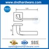 Passagem Maça de porta quadrada aço inoxidável alavanca sólida portas de privacidade Handles-DDSH055