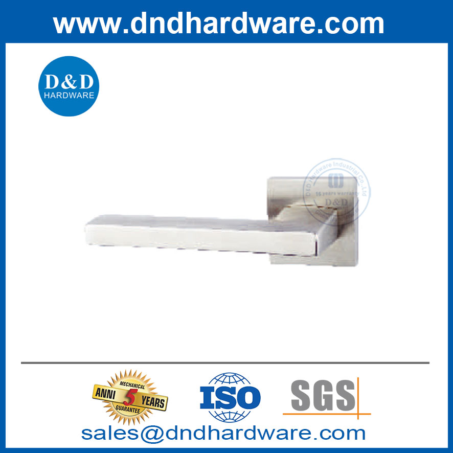 มือจับประตูเชิงพาณิชย์สแตนเลสสตีลคันโยกประตูภายในมือจับ DDSH054