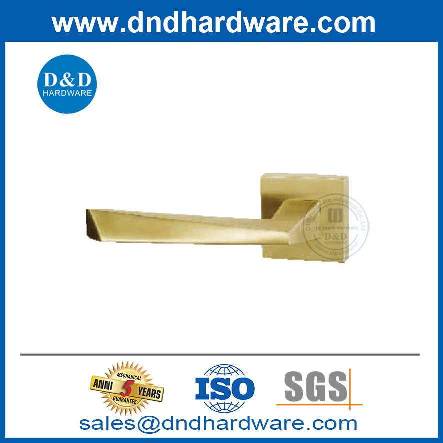 ประตูไม้สแตนเลส 304 ทันสมัยภายในประตูทองด้ามจับ DDSH056