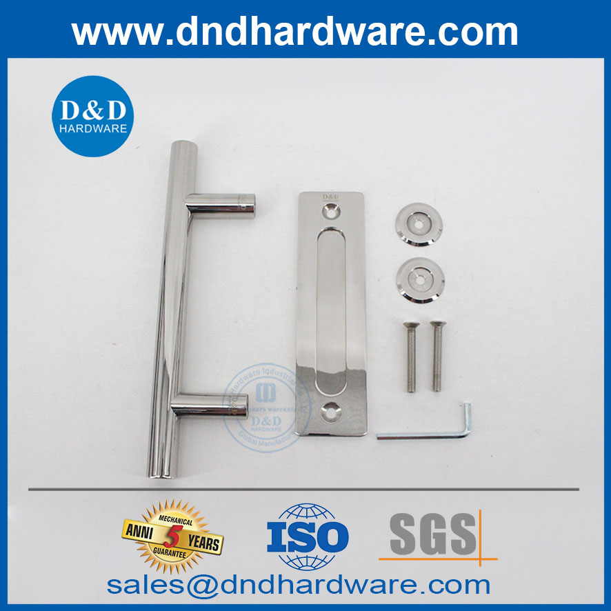 คาร์บอนเหล็กขัดเงารอบโรงนาประตูบานเลื่อนมือจับ DDBD102