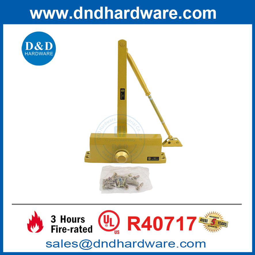 อัตราไฟ UL Golden Overhead อัตโนมัติปิดประตูโลหะใกล้ DDDC057