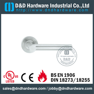 Punho de porta interno da alavanca 316 de aço inoxidável com o EN1906 para a porta de alumínio-DDTH017