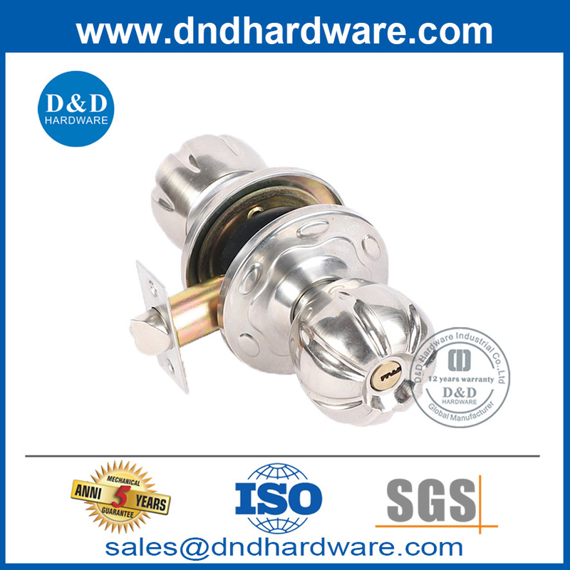 Alloy Zinc Modern Wooden Door Lock Cylindrical Set-DDLK047
