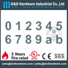 Placa de sinal do número da porta da alta qualidade durável da categoria 304 para a porta comercial-DDSP013