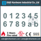 Número 304 Placa de señalización de número de puerta duradera de alta calidad para puerta comercial-DDSP013