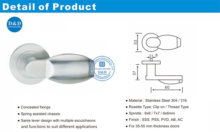 Bulat Rose Pintu Pintu Kecil-DDSH03-D & D Hardware