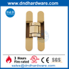 Bisagra de puerta pesada invisible de aleación de zinc dorado con ajuste 3D-DDCH008-G120