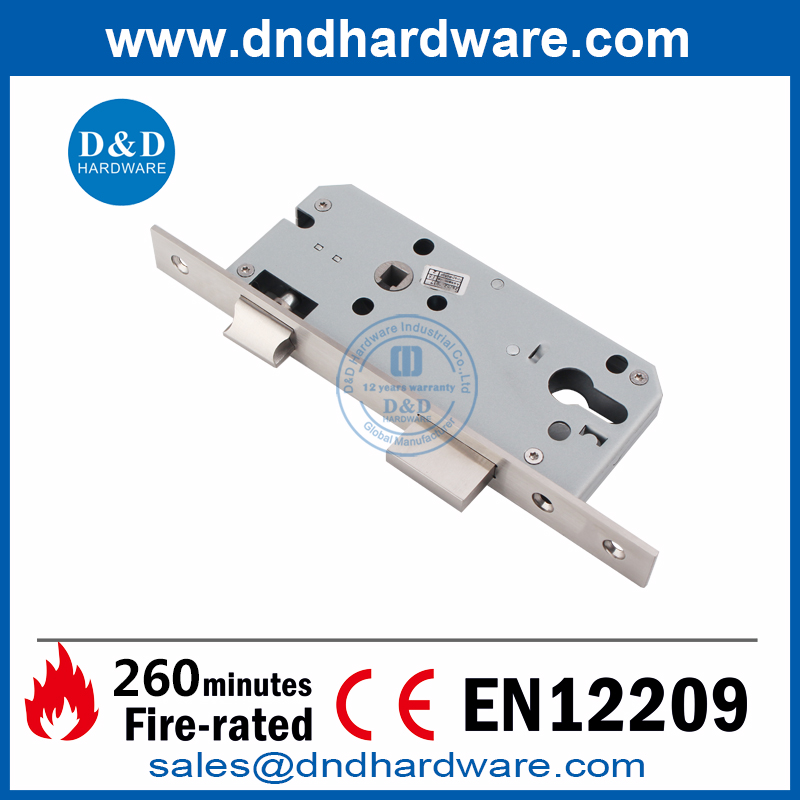 SUS304 CE de segurança contra incêndio com fechadura tipo caixilho para porta comercial-DDML026