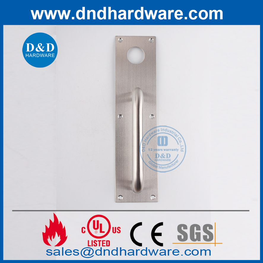 Placa de trava noturna moderna de aço inoxidável - DDPD011