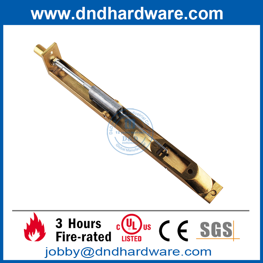 用于 -DDDB001 的重型染色抛光黄铜平头金属门螺栓