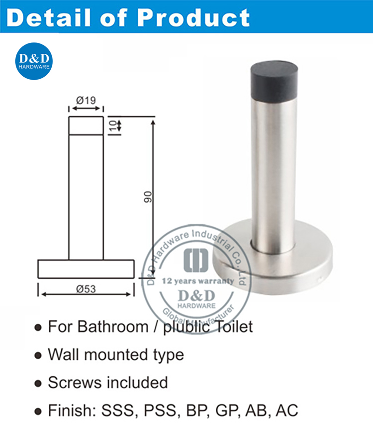 Hardware de la puerta del baño y el hardware