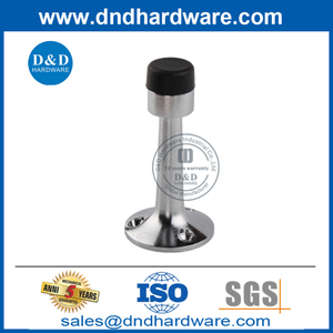 商业门用锌合金新型抛光橡胶门挡-DDDS019