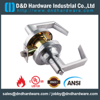 Juego de cerraduras tubulares resistentes al fuego de aleación de zinc y acero inoxidable ANSI para puerta de entrada-DDLK009