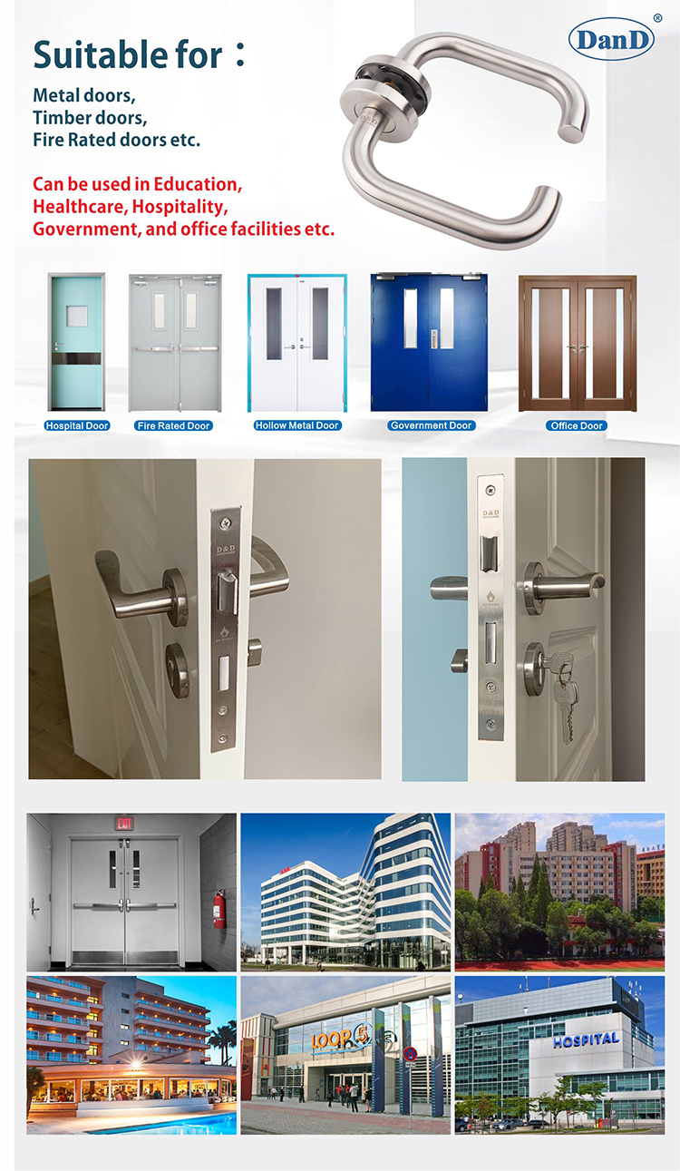 Hardware pegangan pintu tuas-d & D