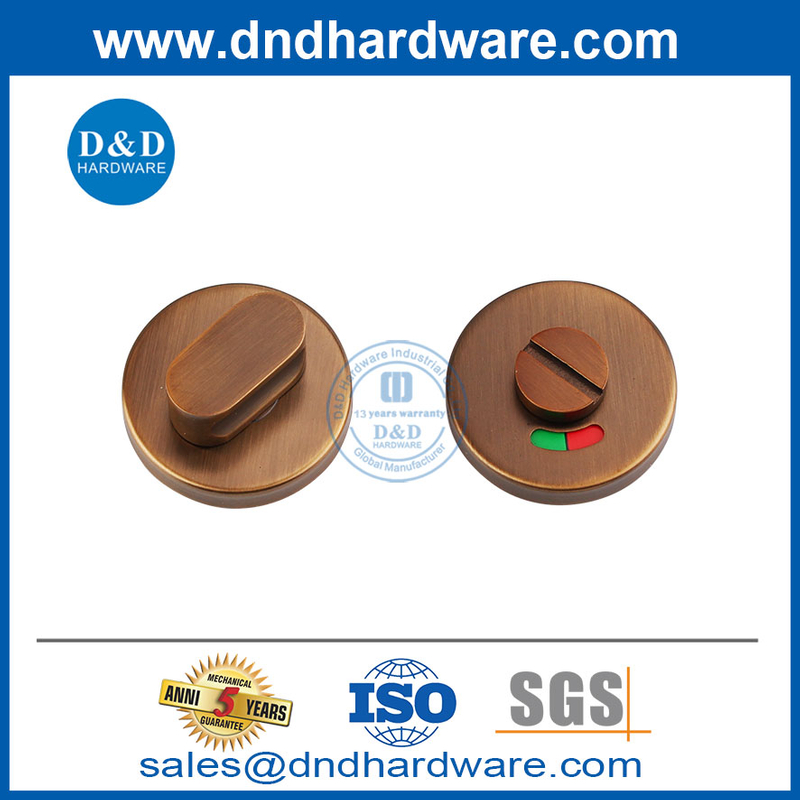 AISI 304 Thumbturn ทองเหลืองโบราณและปล่อยด้วยตัวบ่งชี้ DDIK002
