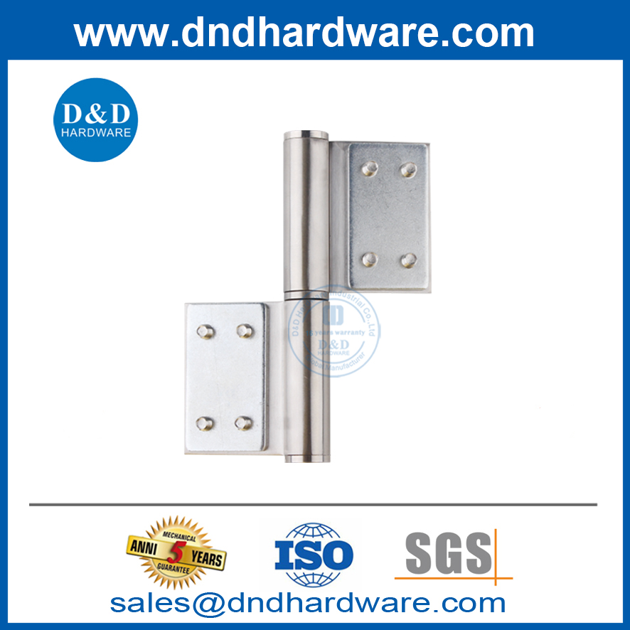 Placa de reforço de dobradiça da porta da bandeira de zinco de aço para porta pesada-DDHR002