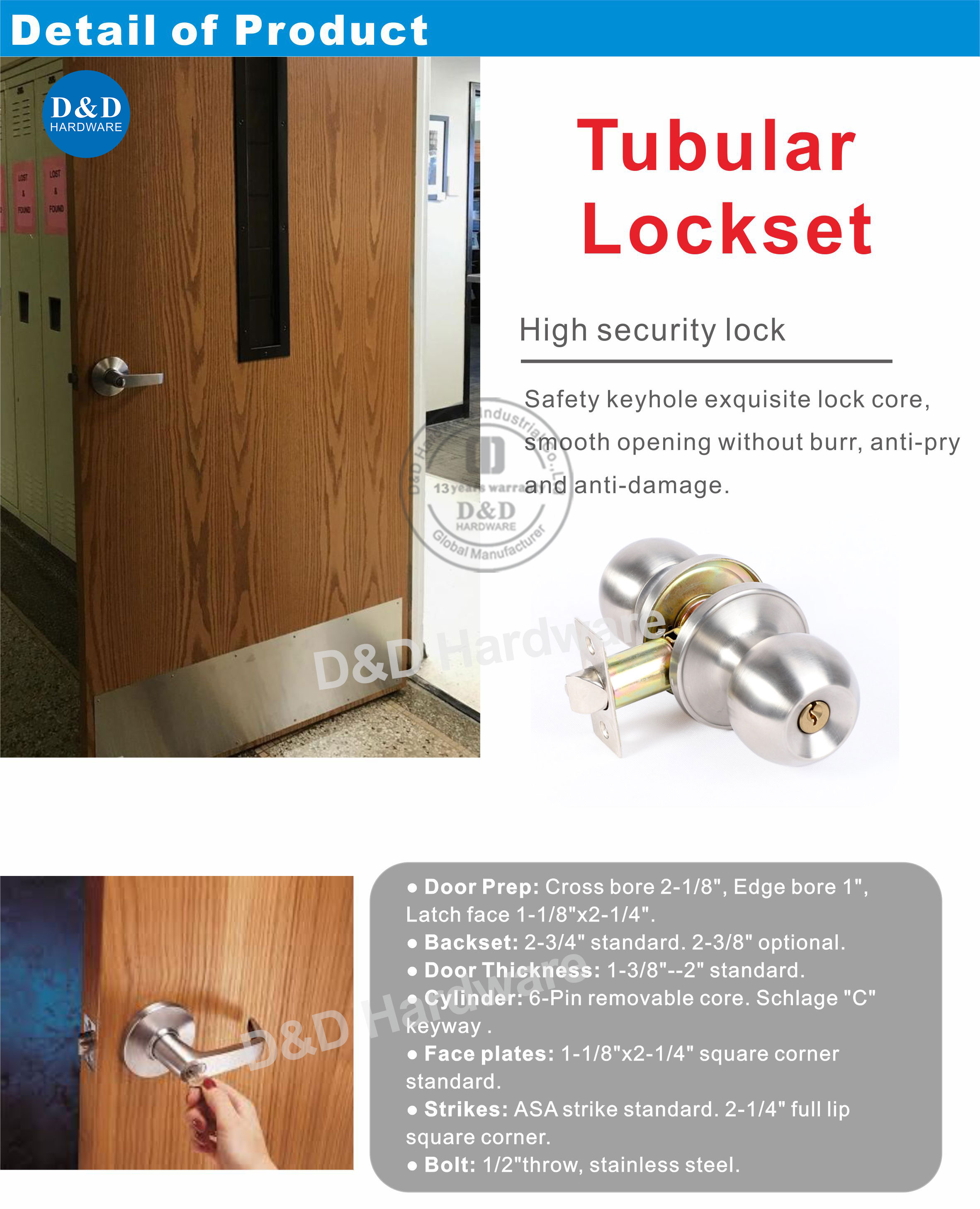 Tubular-Lockset-DDLK034