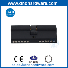 คุณภาพสูง EN1303 60 มม. Double Door Cylinder Lock Black Solid Brass Mortise Lock Cylinder-DDLC003