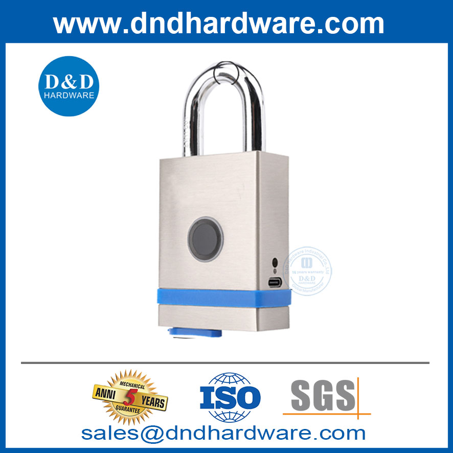 防水指纹挂锁与应用程序重型防锈挂锁智能挂锁ddpl010