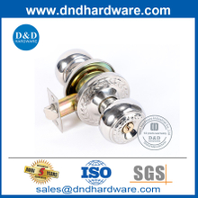 Alloy Alloy Alloy Polish Chrome Knob Handle Lock Set สำหรับประตูกลางแจ้ง DDLK063