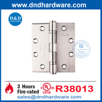 UL สแตนเลสสตีลไฟบานบานพับประตูสำหรับประตูฉุกเฉิน-DDSS002-FR-4.5x4x3.4