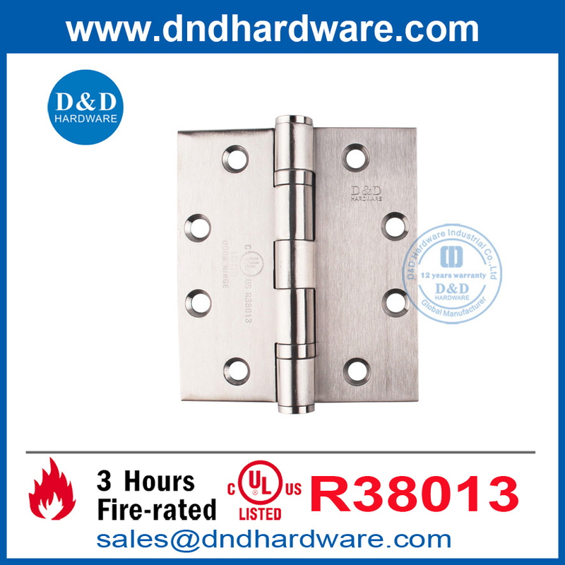 UL สแตนเลสสตีลไฟบานบานพับประตูสำหรับประตูฉุกเฉิน-DDSS002-FR-4.5x4x3.4