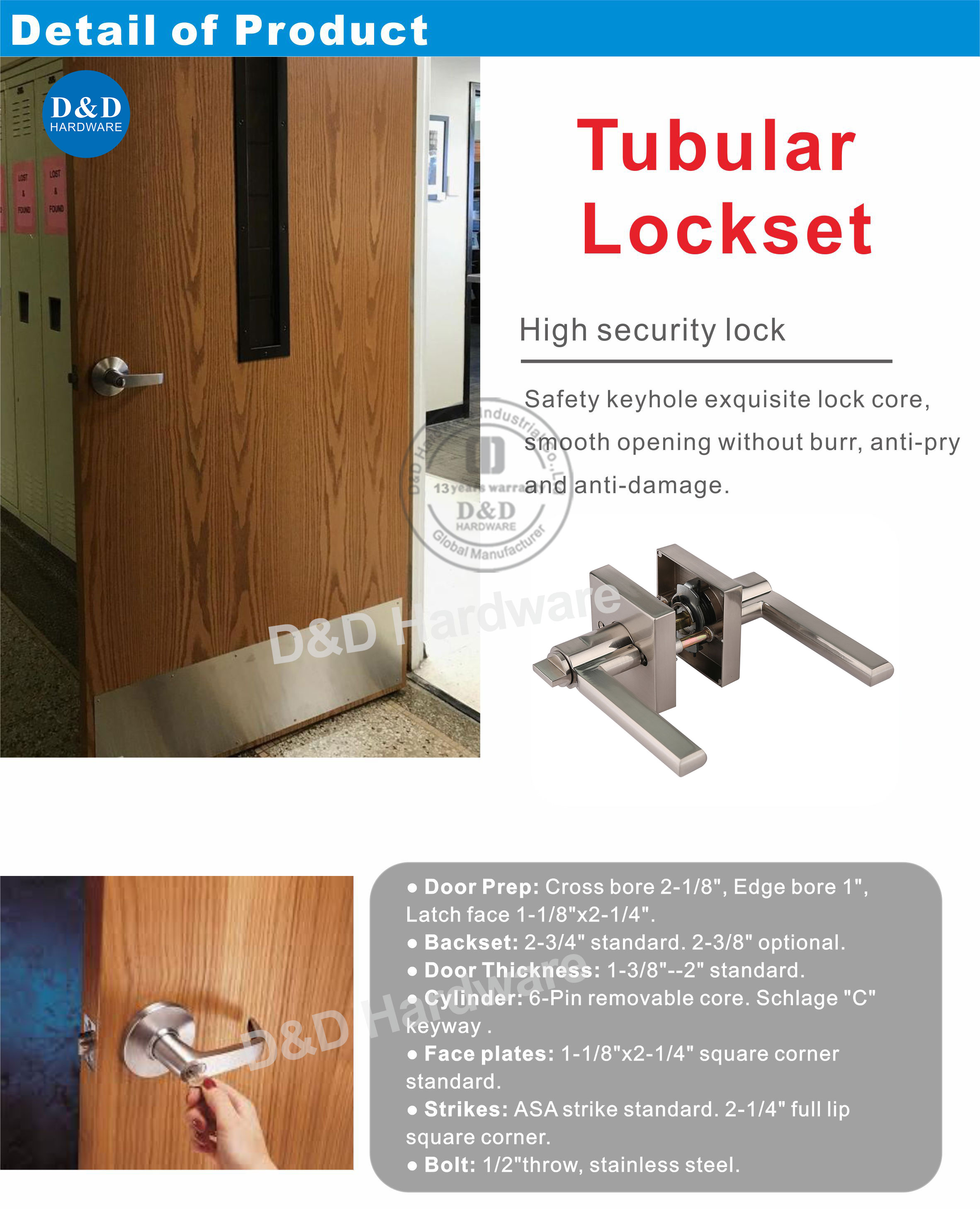 Tubular-Lockset-DDLK090